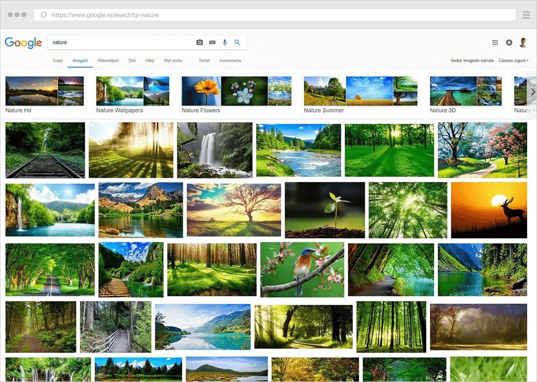 justified thumbnail grid example 06 Google images