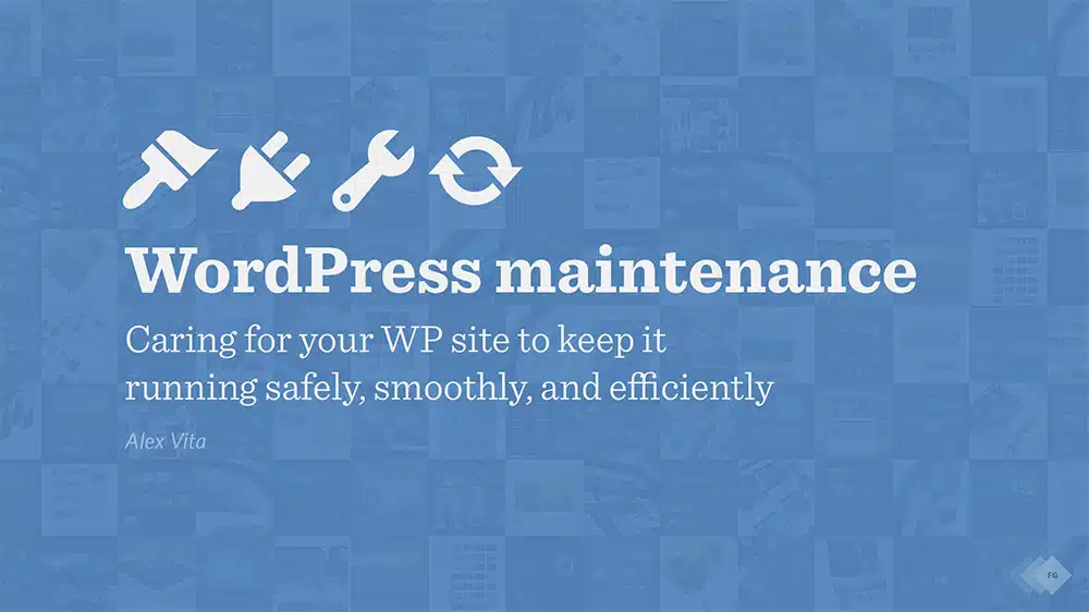 WordPress maintenance webinar preview